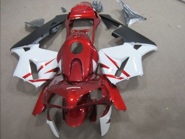 Red White 2003-2004 Honda CBR600RR Motorcycle Bodywork