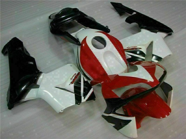 Red White 2003-2004 Honda CBR600RR Motorcycle Fairings Red White 2003-2004 Honda CBR600RR Motorcycle Fairings