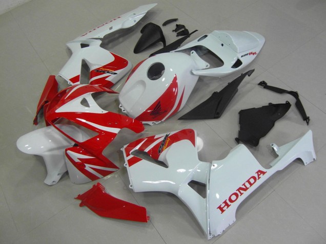 Red White 2005-2006 Honda CBR600RR Full Motorcycle Fairing Kits Red White 2005-2006 Honda CBR600RR Full Motorcycle Fairing Kits