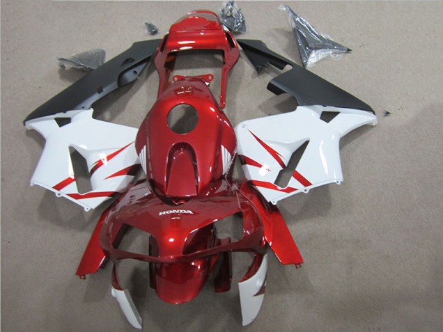 Red White 2005-2006 Honda CBR600RR Motorcycle Bodywork Red White 2005-2006 Honda CBR600RR Motorcycle Bodywork