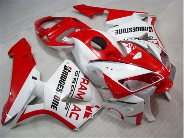 Red White 2005-2006 Honda CBR600RR Motorcycle Fairing Kits Red White 2005-2006 Honda CBR600RR Motorcycle Fairing Kits