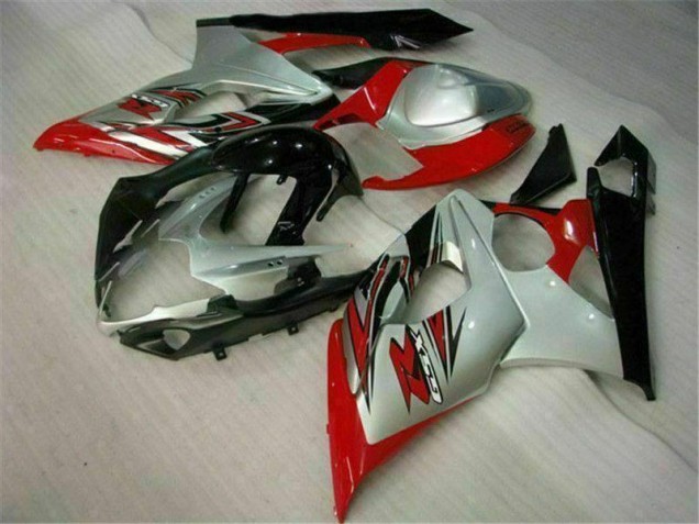 Red White 2005-2006 Suzuki GSXR 1000 Motorcycle Bodywork Red White 2005-2006 Suzuki GSXR 1000 Motorcycle Bodywork
