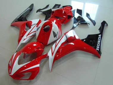 Red White 2006-2007 Honda CBR1000RR Motorcycle Fairings