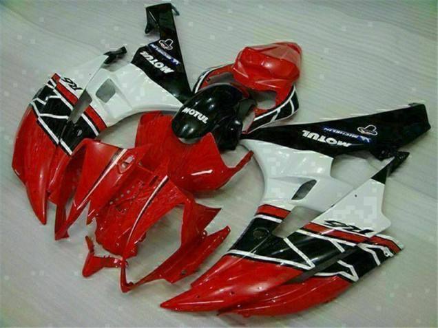 Red White 2006-2007 Yamaha YZF R6 Aftermarket Motorcycle Fairings Red White 2006-2007 Yamaha YZF R6 Aftermarket Motorcycle Fairings