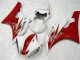 Red White 2006-2007 Yamaha YZF R6 Motorcycle Bodywork Red White 2006-2007 Yamaha YZF R6 Motorcycle Bodywork