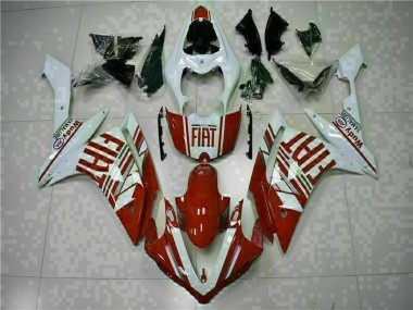 Red White 2007-2008 Yamaha YZF R1 Motorcycle Fairing