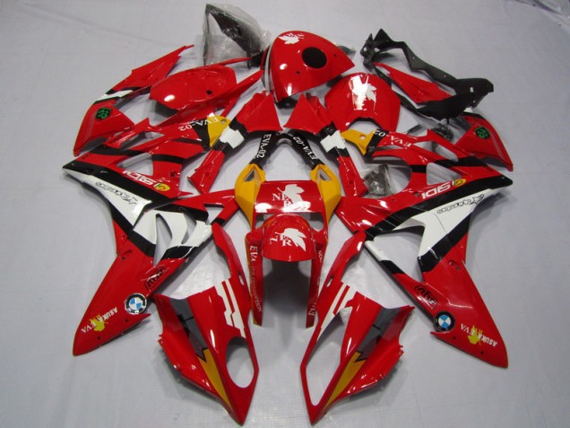 Red White 2009-2014 BMW S1000RR Motorcycle Fairings Red White 2009-2014 BMW S1000RR Motorcycle Fairings