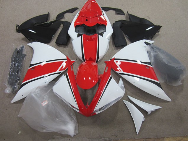 Red White 2012-2014 Yamaha YZF R1 Motorcycle Fairings Red White 2012-2014 Yamaha YZF R1 Motorcycle Fairings