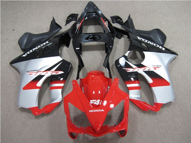Red White Black 2001-2003 Honda CBR600 F4i Motorcycle Fairings Red White Black 2001-2003 Honda CBR600 F4i Motorcycle Fairings