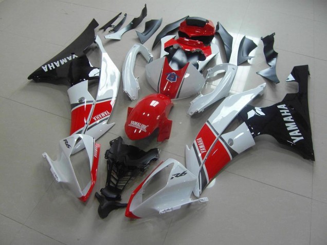 Red White Black 2008-2016 Yamaha YZF R6 Motorcycle Fairings Red White Black 2008-2016 Yamaha YZF R6 Motorcycle Fairings