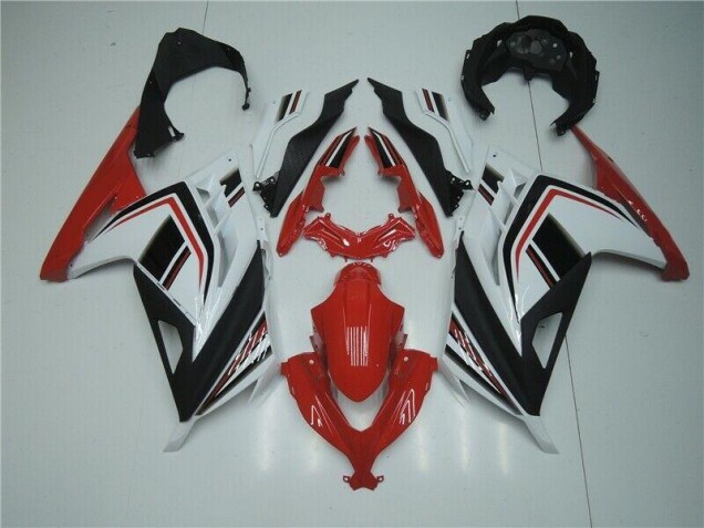 Red White Black 2013-2016 Kawasaki EX300 Motorcycle Fairings Red White Black 2013-2016 Kawasaki EX300 Motorcycle Fairings