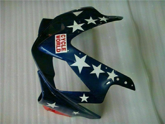 Red White Blue Castrol Cycle World 2001-2003 Honda CBR600 F4i Motorcycle Fairings Red White Blue Castrol Cycle World 2001-2003 Honda CBR600 F4i Motorcycle Fairings