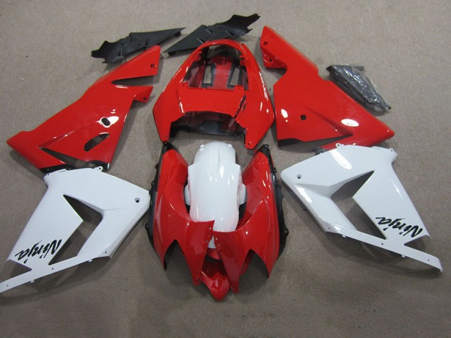 Red White Ninja 2003-2005 Kawasaki ZX10R Motorcycle Fairings Red White Ninja 2003-2005 Kawasaki ZX10R Motorcycle Fairings
