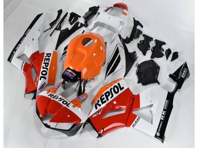 Red White Orange Repsol 2013-2021 Honda CBR600RR Motorcycle Fairings Red White Orange Repsol 2013-2021 Honda CBR600RR Motorcycle Fairings