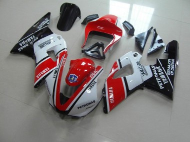 Red White Yamalube Race 2000-2001 Yamaha YZF R1 Motorcycle Fairings