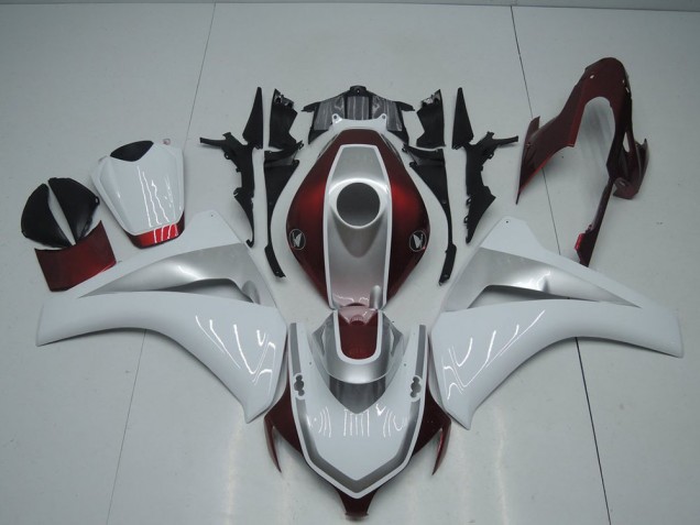 Red White and Silver 2008-2011 Honda CBR1000RR Motorcycle Fairings Red White and Silver 2008-2011 Honda CBR1000RR Motorcycle Fairings
