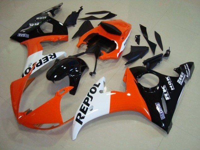 Repsol 2003-2005 Yamaha YZF R6 Motorcycle Bodywork Repsol 2003-2005 Yamaha YZF R6 Motorcycle Bodywork
