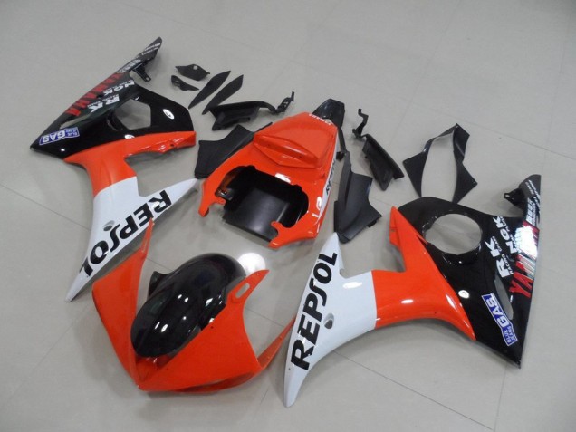 Repsol 2003-2005 Yamaha YZF R6 Motorcycle Fairing Repsol 2003-2005 Yamaha YZF R6 Motorcycle Fairing