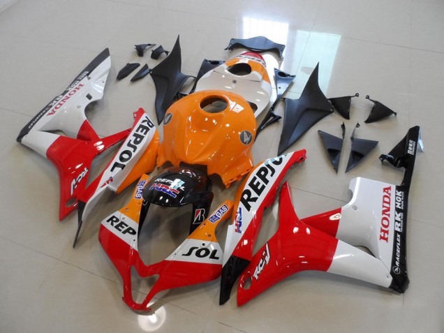Repsol 2007-2008 Honda CBR600RR Motorcycle Fairings Repsol 2007-2008 Honda CBR600RR Motorcycle Fairings