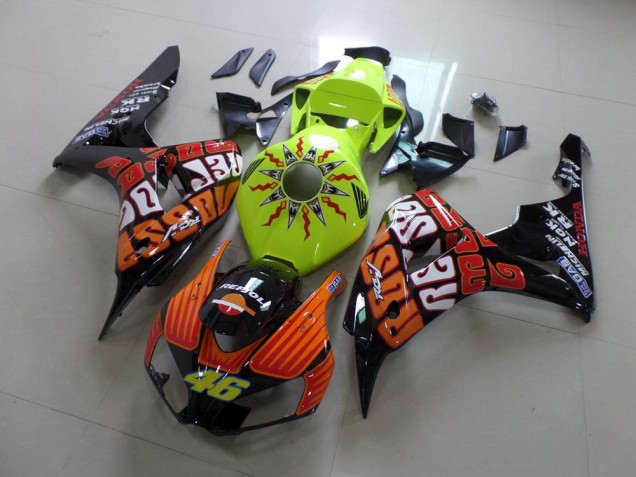 Rossi Fluro Green 2006-2007 Honda CBR1000RR Motorcycle Fairings Rossi Fluro Green 2006-2007 Honda CBR1000RR Motorcycle Fairings
