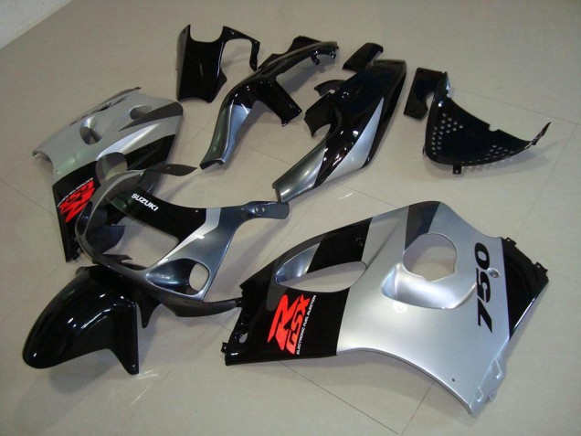 Silver 1996-2000 Suzuki GSXR 600 Motorcycle Fairings Silver 1996-2000 Suzuki GSXR 600 Motorcycle Fairings