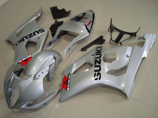 Silver 2003-2004 Suzuki GSXR 1000 Motorcycle Bodywork Silver 2003-2004 Suzuki GSXR 1000 Motorcycle Bodywork