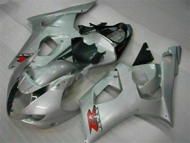 Silver 2003-2004 Suzuki GSXR 1000 Motorcycle Fairings Silver 2003-2004 Suzuki GSXR 1000 Motorcycle Fairings