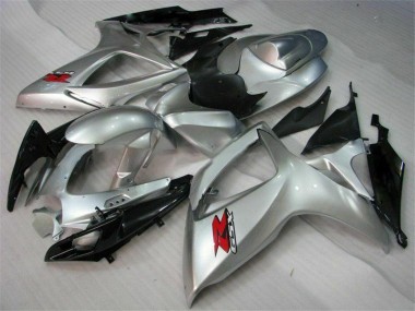 Silver 2006-2007 Suzuki GSXR 600/750 Motorcycle Fairings