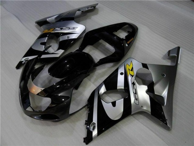 Silver Black 2000-2002 Suzuki GSXR 1000 Motorcycle Fairings Silver Black 2000-2002 Suzuki GSXR 1000 Motorcycle Fairings