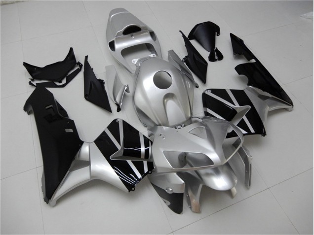 Silver Black 2005-2006 Honda CBR600RR Motorcycle Fairings Silver Black 2005-2006 Honda CBR600RR Motorcycle Fairings
