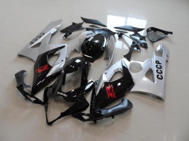 Silver Black 2005-2006 Suzuki GSXR 1000 Motorcycle Fairings