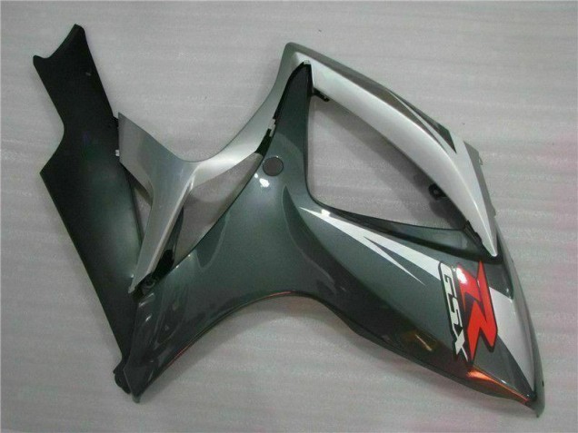 Silver Black 2006-2007 Suzuki GSXR 600/750 Motorcycle Fairings Silver Black 2006-2007 Suzuki GSXR 600/750 Motorcycle Fairings