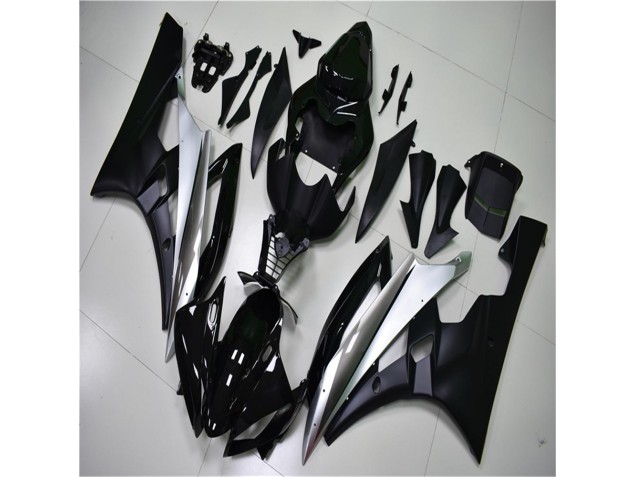 Silver Black 2006-2007 Yamaha YZF R6 Full Motorcycle Fairing Kits Silver Black 2006-2007 Yamaha YZF R6 Full Motorcycle Fairing Kits