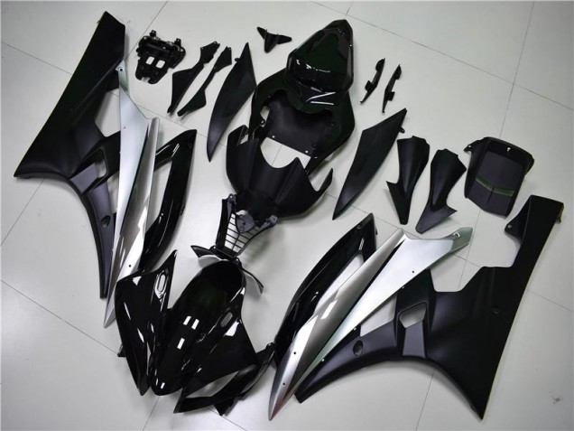 Silver Black 2006-2007 Yamaha YZF R6 Full Motorcycle Fairing Kits Silver Black 2006-2007 Yamaha YZF R6 Full Motorcycle Fairing Kits