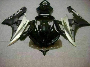 Silver Black 2006-2007 Yamaha YZF R6 Motorcycle Bodywork