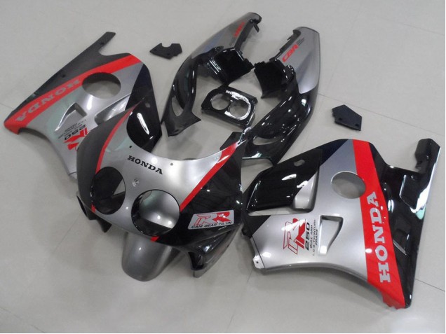 Silver Black Red 1991-1998 Honda CBR250RR MC22 Motorcycle Fairings Silver Black Red 1991-1998 Honda CBR250RR MC22 Motorcycle Fairings