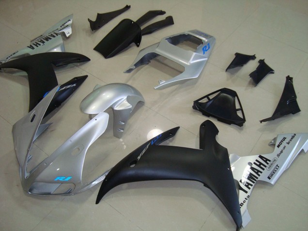 Silver Blue 2002-2003 Yamaha YZF R1 Motorcycle Fairings Silver Blue 2002-2003 Yamaha YZF R1 Motorcycle Fairings