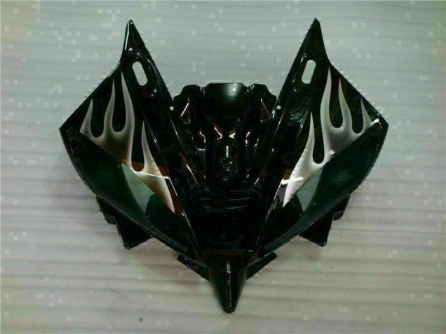 Silver Flame Black 2006-2007 Yamaha YZF R6 Motorcycle Fairings Silver Flame Black 2006-2007 Yamaha YZF R6 Motorcycle Fairings