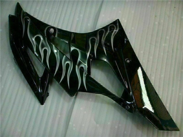 Silver Flame Black 2006-2007 Yamaha YZF R6 Motorcycle Fairings Silver Flame Black 2006-2007 Yamaha YZF R6 Motorcycle Fairings