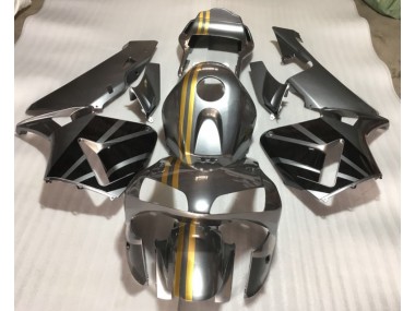 Silver Gold Black 2003-2004 Honda CBR600RR Motorcycle Fairings