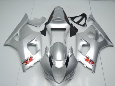 Silver OEM Style 2003-2004 Suzuki GSXR 1000 Motorcycle Fairings