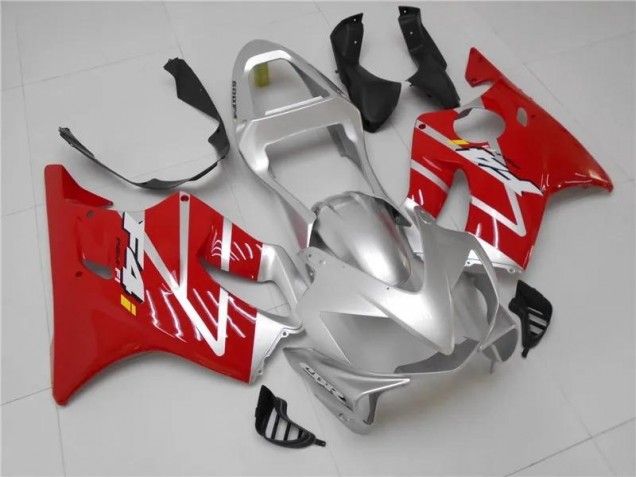 Silver Red 2001-2003 Honda CBR600 F4i Motorcycle Fairings Silver Red 2001-2003 Honda CBR600 F4i Motorcycle Fairings