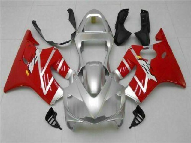 Silver Red 2001-2003 Honda CBR600 F4i Motorcycle Fairings Silver Red 2001-2003 Honda CBR600 F4i Motorcycle Fairings