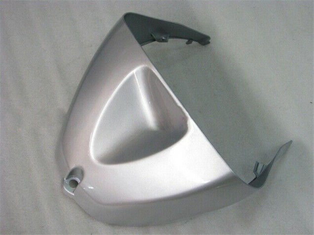Silver Red Flames 2005-2006 Kawasaki ZX6R Motorcycle Fairings Silver Red Flames 2005-2006 Kawasaki ZX6R Motorcycle Fairings