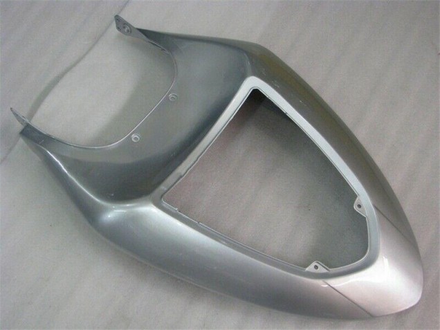 Silver Red Flames 2005-2006 Kawasaki ZX6R Motorcycle Fairings Silver Red Flames 2005-2006 Kawasaki ZX6R Motorcycle Fairings