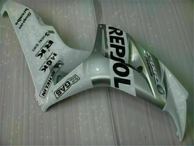 Silver Repsol 2004-2005 Honda CBR1000RR Motorcycle Fairing Silver Repsol 2004-2005 Honda CBR1000RR Motorcycle Fairing