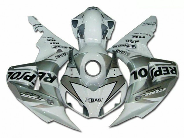 Silver Repsol 2004-2005 Honda CBR1000RR Motorcycle Fairing Silver Repsol 2004-2005 Honda CBR1000RR Motorcycle Fairing