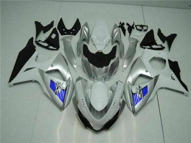Silver White 2009-2016 Suzuki GSXR 1000 Motorcycle Fairings Silver White 2009-2016 Suzuki GSXR 1000 Motorcycle Fairings