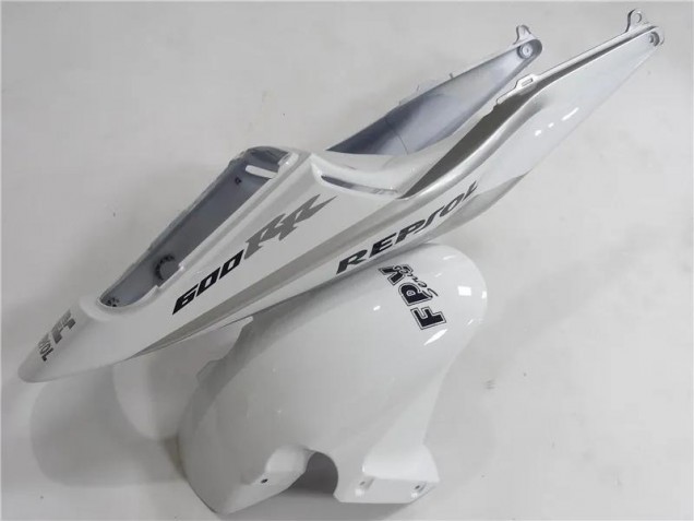 Silver White Black Repsol 2003-2004 Honda CBR600RR Motorcycle Fairings Silver White Black Repsol 2003-2004 Honda CBR600RR Motorcycle Fairings