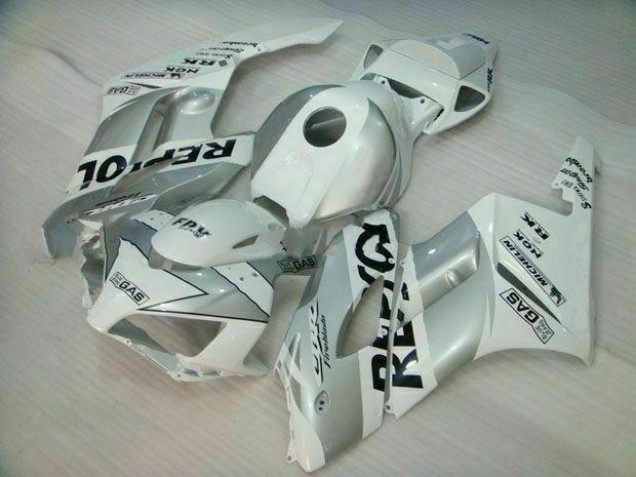 Silver White Repsol 2004-2005 Honda CBR1000RR Motorcycle Fairings Silver White Repsol 2004-2005 Honda CBR1000RR Motorcycle Fairings